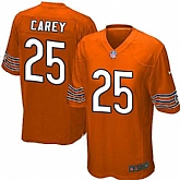 Nike Men & Women & Youth Bears #25 Carey Orange Team Color Game Jersey,baseball caps,new era cap wholesale,wholesale hats